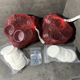 50 Stück Unterputz-Verbindungsdose 70x36mm mit Deckel & Schrauben