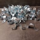 100 Stück Doppellappige Stahlschelle 25mm