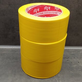 3 Rollen KIP 3815-15 PVC Tanzbodenband 50mm x 33m gelb