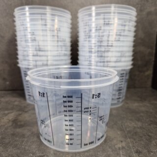 25 Stück Farbmischbecher 750ml