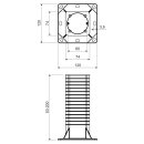 3 Stück Wärmedämmdose KEZ bis 200mm