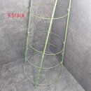 3 Stück Pflanzenstütze 90cm 4-Ringe -SALE-